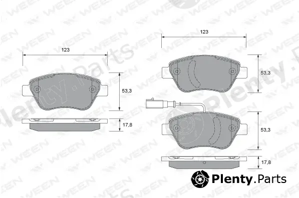 Ween 151-1773 — Brake Pad Set, disc brake