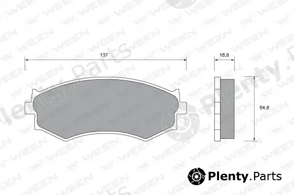 Ween 151-1427 — Brake Pad Set, disc brake
