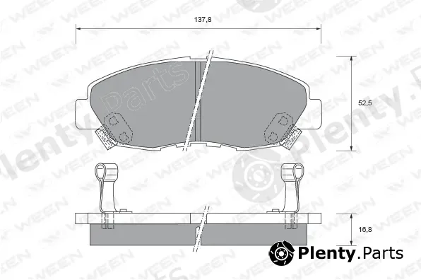 Ween 151-1493 — Brake Pad Set, disc brake