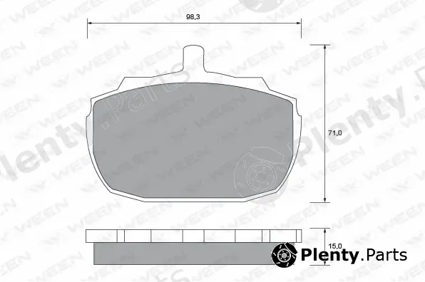 Ween 151-1420 — Brake Pad Set, disc brake