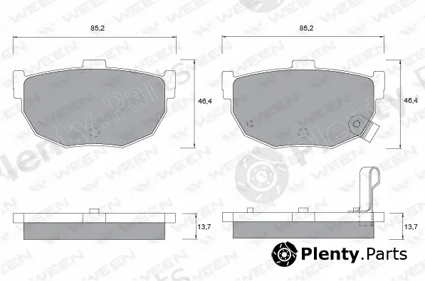 Ween 151-1134 — Brake Pad Set, disc brake