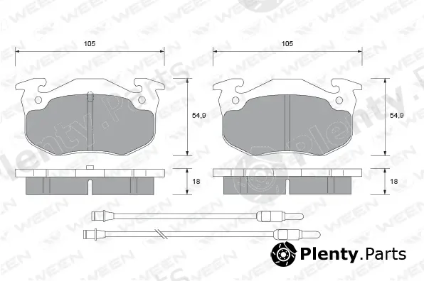 Ween 151-2142 — Brake Pad Set, disc brake