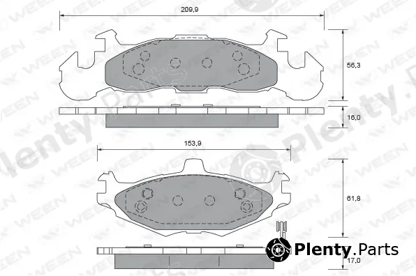 Ween 151-2402 — Brake Pad Set, disc brake
