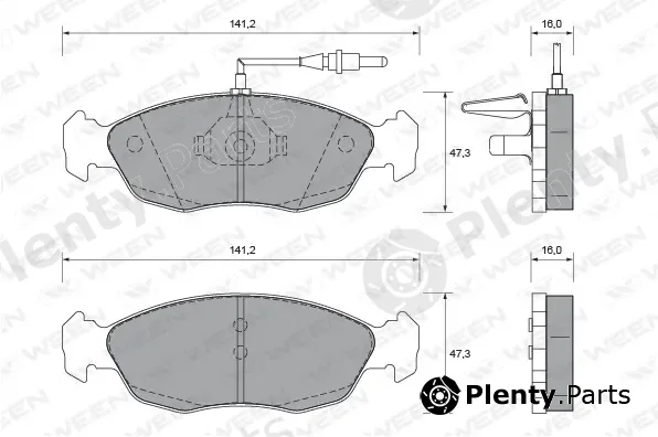 Ween 151-1641 — Brake Pad Set, disc brake