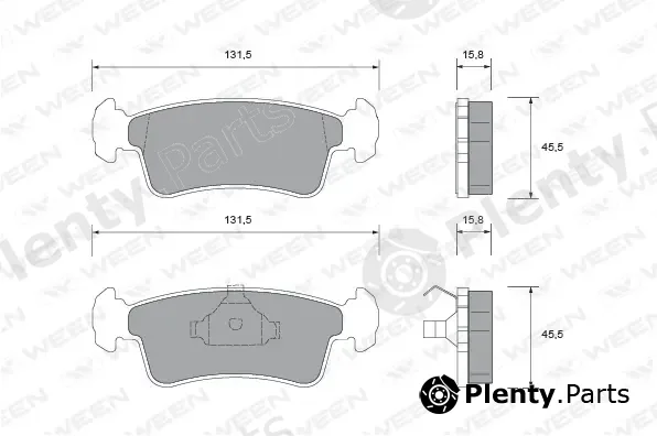 Ween 151-1473 — Brake Pad Set, disc brake
