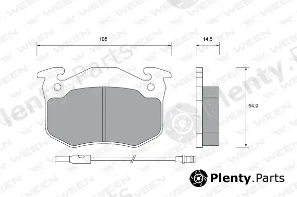 Ween 151-2255 — Brake Pad Set, disc brake