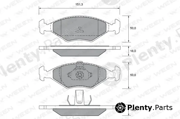 Ween 151-2675 — Brake Pad Set, disc brake