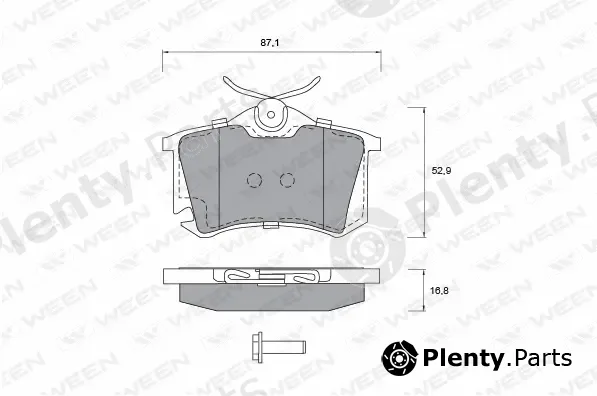 Ween 151-1195 — Brake Pad Set, disc brake