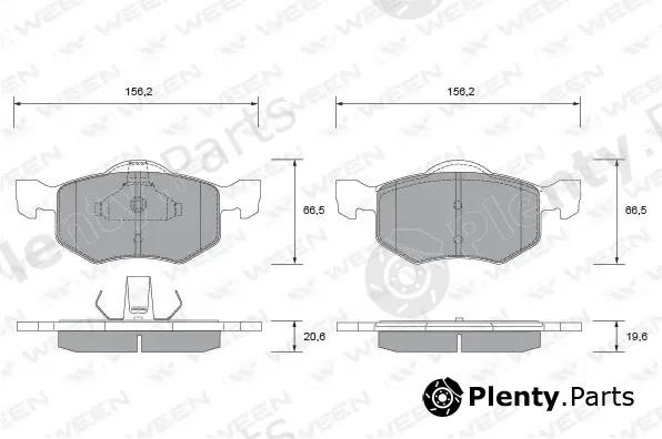 Ween 151-2676 — Brake Pad Set, disc brake
