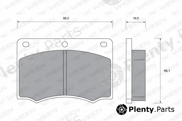 Ween 151-1393 — Brake Pad Set, disc brake