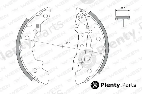 Ween 152-2071 — Brake Shoe Set