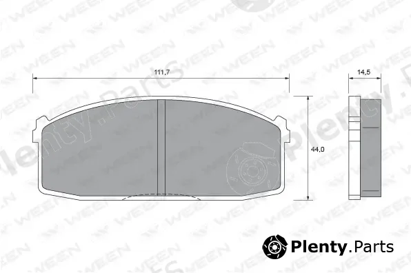 Ween 151-2037 — Brake Pad Set, disc brake