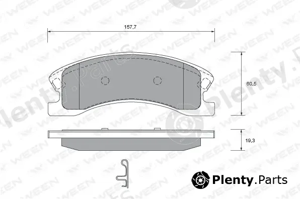 Ween 151-2501 — Brake Pad Set, disc brake