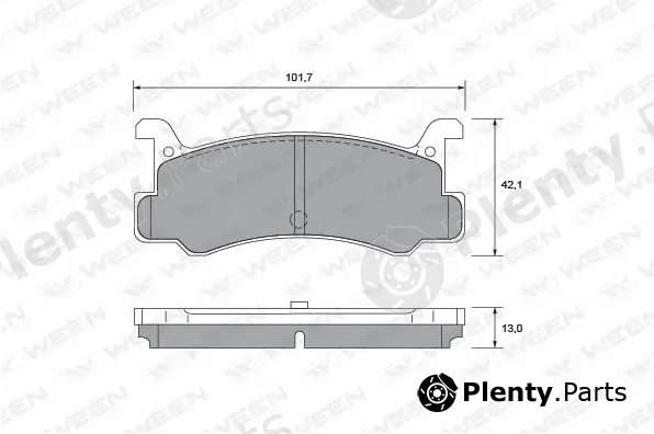 Ween 151-2380 — Brake Pad Set, disc brake