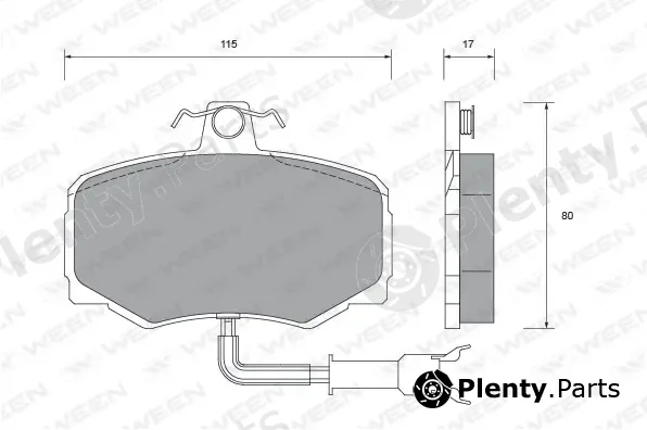 Ween 151-2472 — Brake Pad Set, disc brake