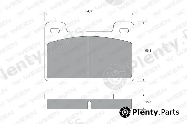 Ween 151-1517 — Brake Pad Set, disc brake