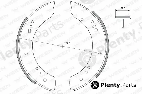 Ween 152-2173 — Brake Shoe Set