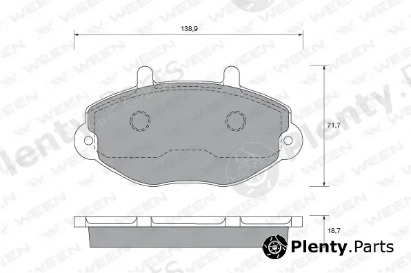 Ween 151-1622 — Brake Pad Set, disc brake