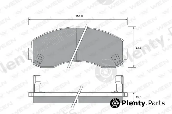 Ween 151-2154 — Brake Pad Set, disc brake