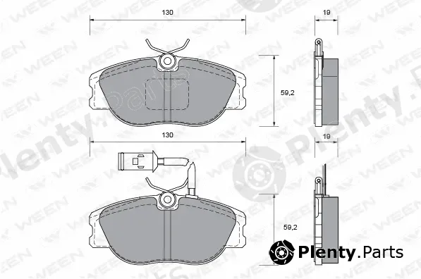 Ween 151-1021 — Brake Pad Set, disc brake