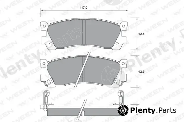 Ween 151-2241 — Brake Pad Set, disc brake