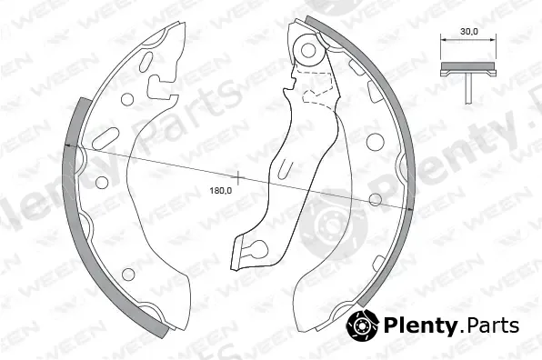 Ween 152-2404 — Brake Shoe Set