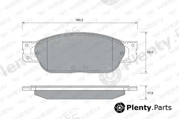 Ween 151-1844 — Brake Pad Set, disc brake