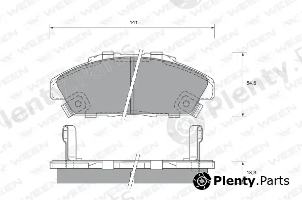 Ween 151-1542 — Brake Pad Set, disc brake