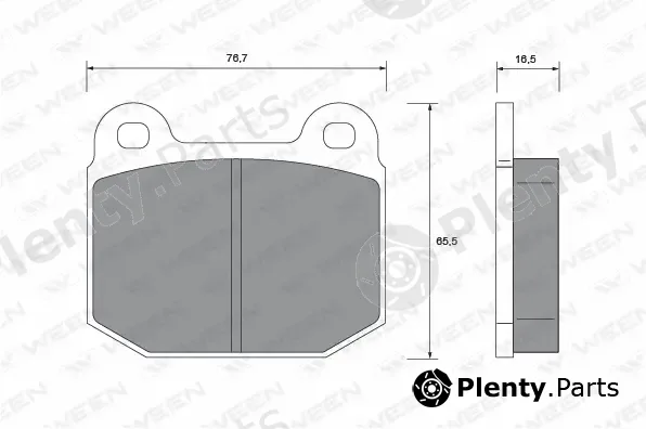 Ween 151-1093 — Brake Pad Set, disc brake