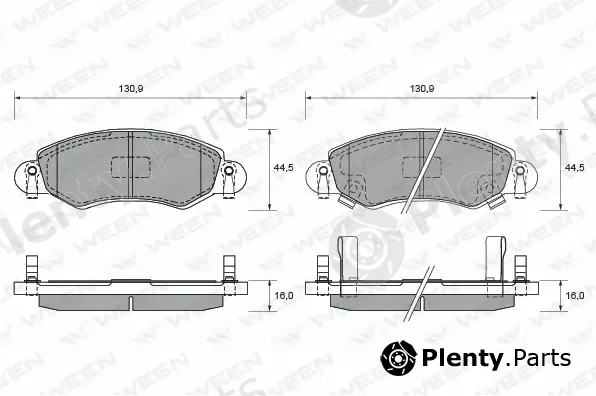 Ween 151-1854 — Brake Pad Set, disc brake