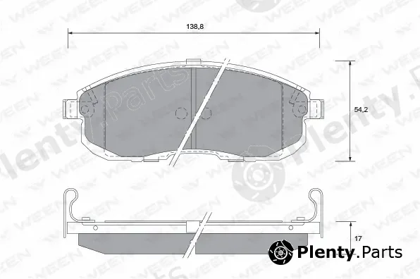 Ween 151-2597 — Brake Pad Set, disc brake