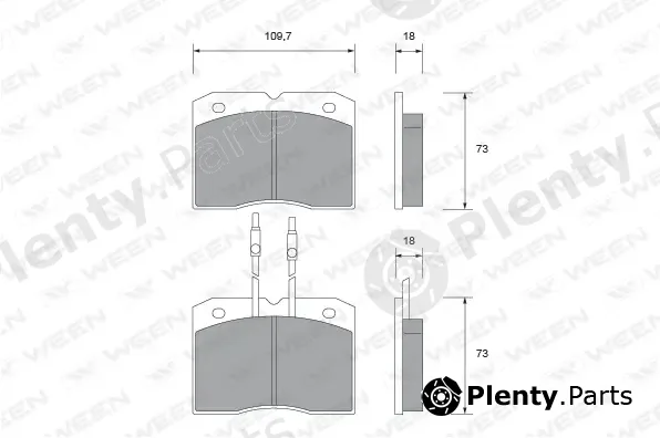 Ween 151-2363 — Brake Pad Set, disc brake