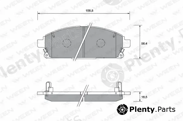 Ween 151-1371 — Brake Pad Set, disc brake