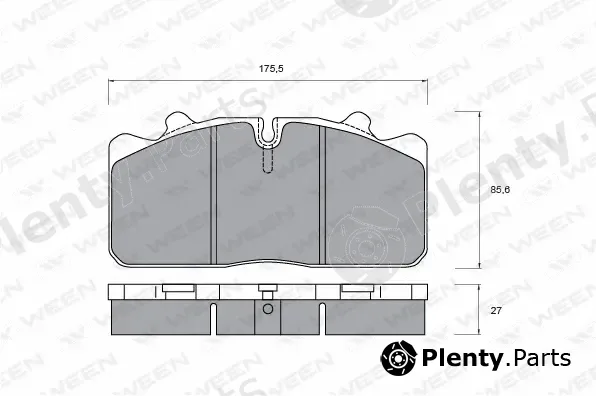 Ween 151-1056 — Brake Pad Set, disc brake
