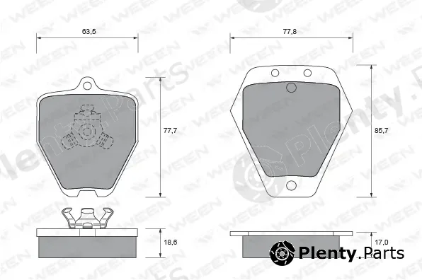 Ween 151-1788 — Brake Pad Set, disc brake