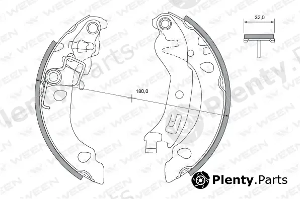 Ween 152-2130 — Brake Shoe Set