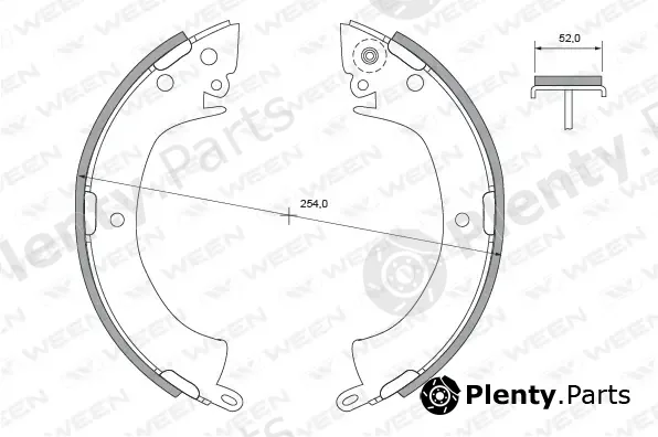 Ween 152-2433 — Brake Shoe Set