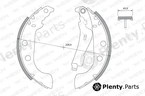 Ween 152-2324 — Brake Shoe Set