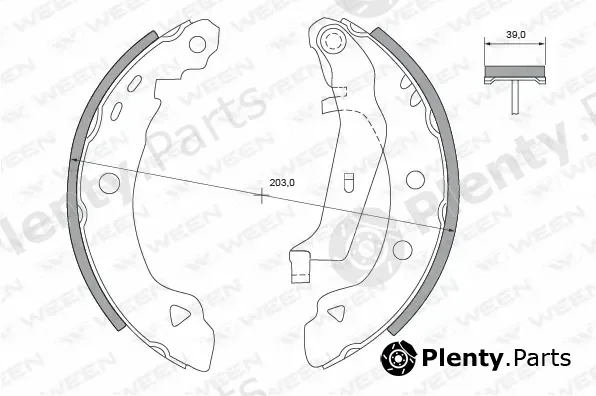 Ween 152-2145 — Brake Shoe Set