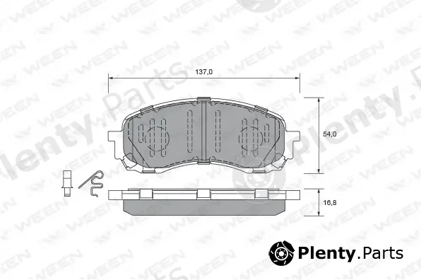 Ween 151-2575 — Brake Pad Set, disc brake