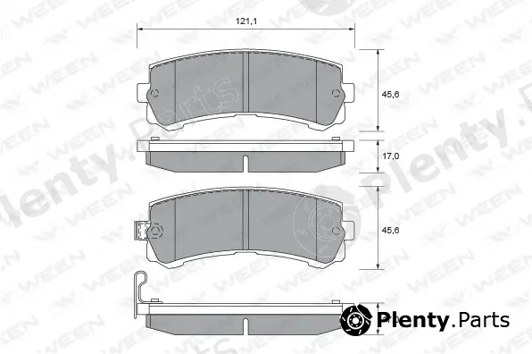 Ween 151-2326 — Brake Pad Set, disc brake