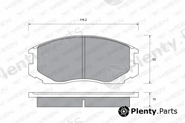 Ween 151-1358 — Brake Pad Set, disc brake