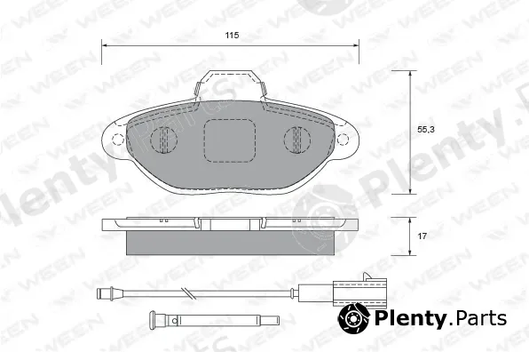 Ween 151-2671 — Brake Pad Set, disc brake