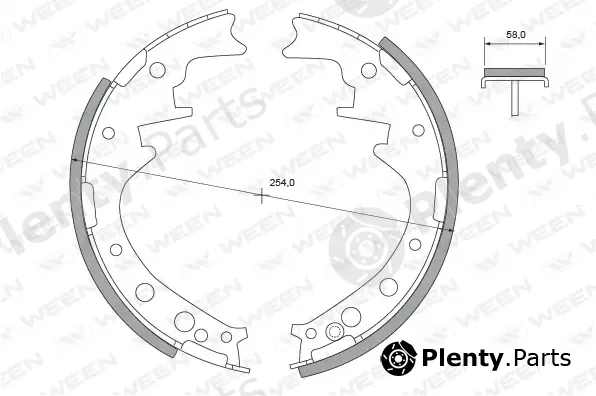 Ween 152-2273 — Brake Shoe Set