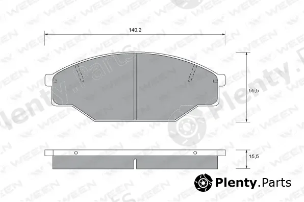 Ween 151-1700 — Brake Pad Set, disc brake