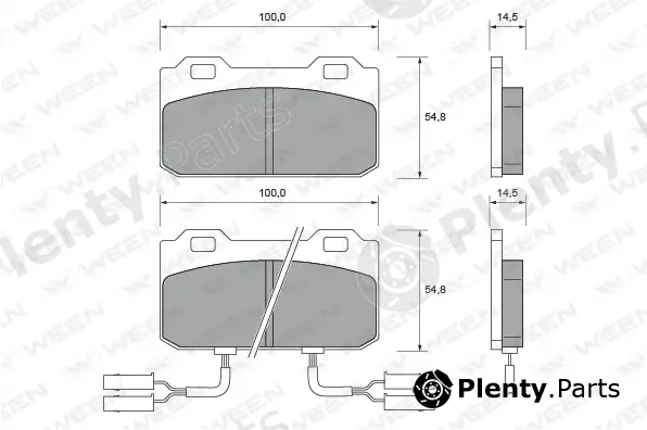 Ween 151-1501 — Brake Pad Set, disc brake