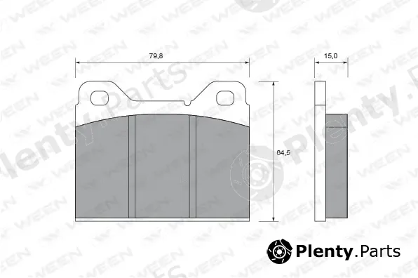 Ween 151-1610 — Brake Pad Set, disc brake