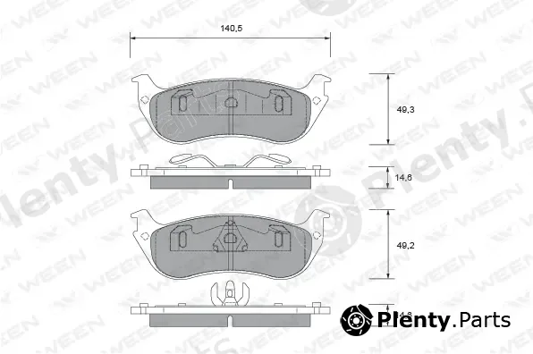 Ween 151-2500 — Brake Pad Set, disc brake