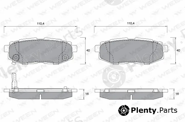 Ween 151-2588 — Brake Pad Set, disc brake