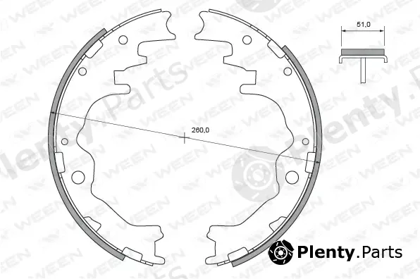 Ween 152-2377 — Brake Shoe Set